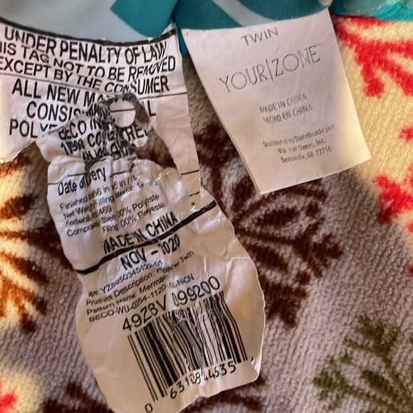 Mermaid Twin Comforter Set - Picture 4 of 4